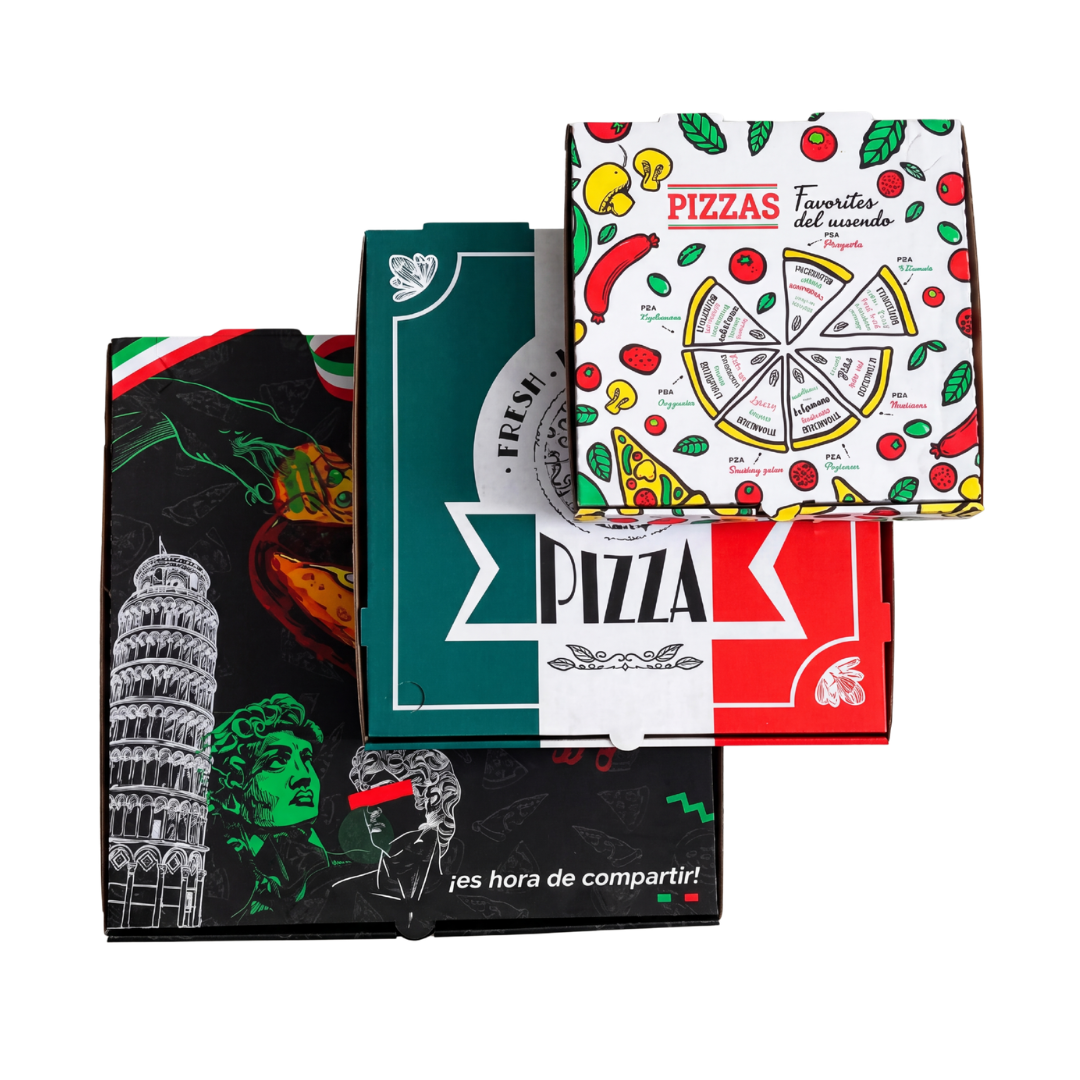 Cajas para pizza en 3 tamaños — Lurca Inversiones